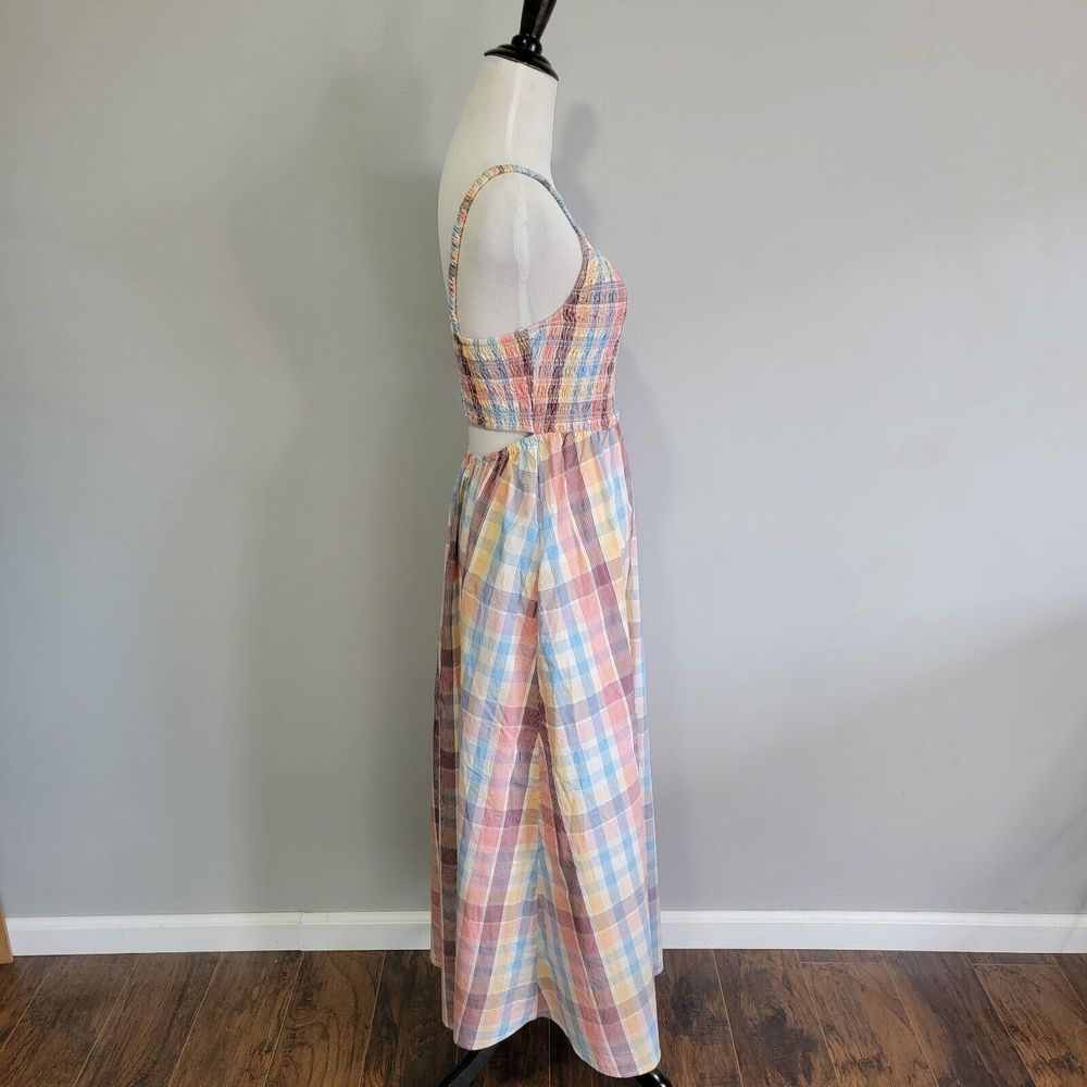 Pastel Plaid Maxi Dress - Picture 2 of 15